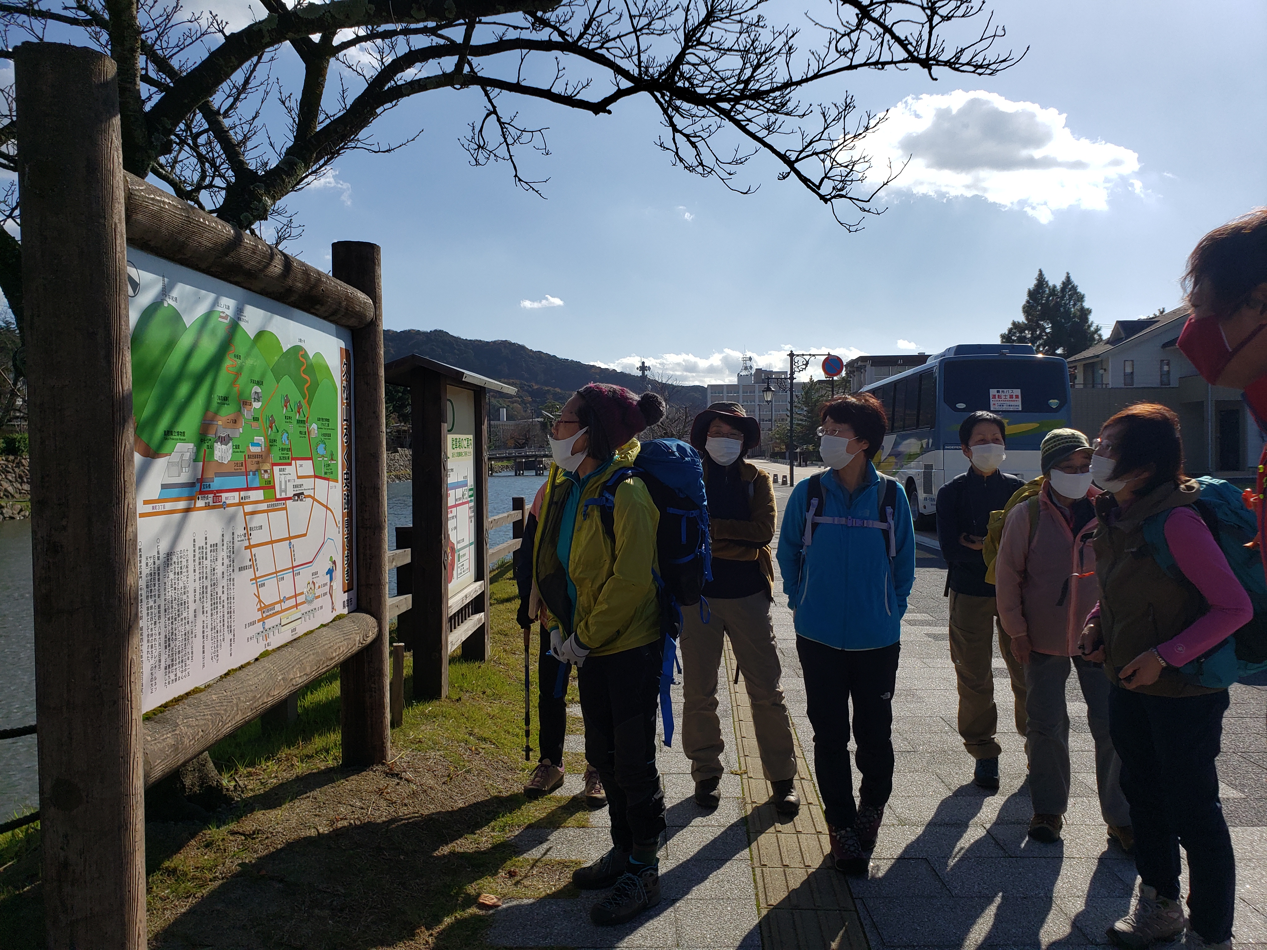 １２月５日出発 はわい温泉に泊って 鳥取城址から久松山を歩く ａ 本陣山コース 関西を出発拠点とした少人数山旅企画 山旅人 やまたびと